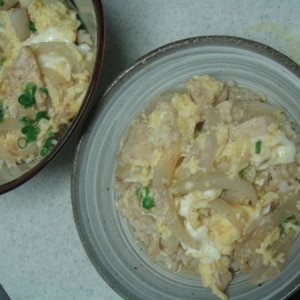 麺つゆで簡単親子丼！